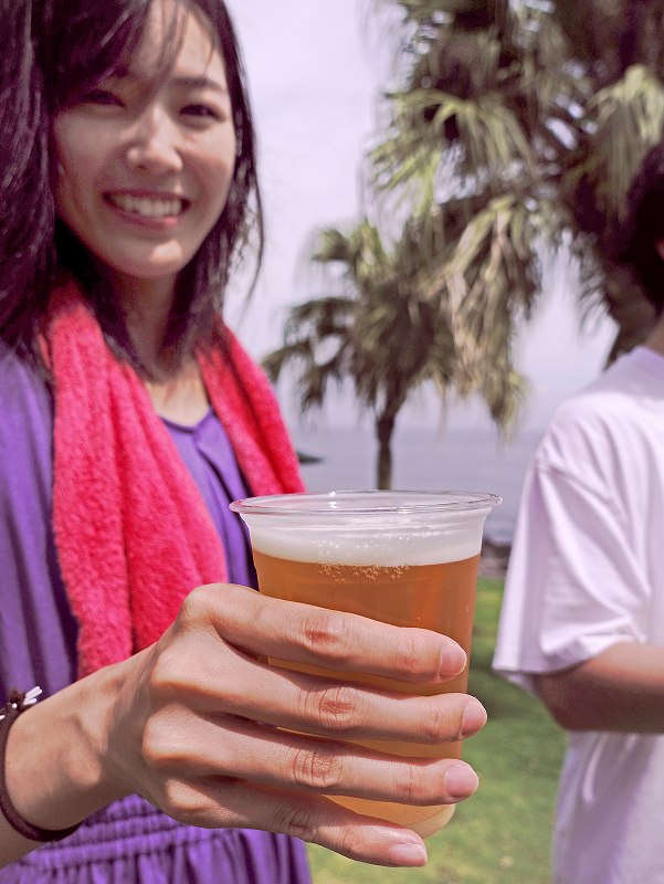 生ビール＠伊豆海洋公園アフターダイブ