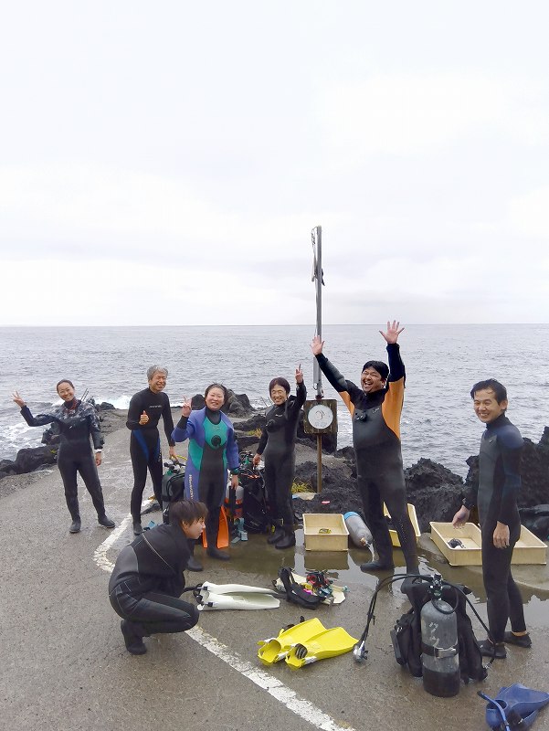 秋の浜＠伊豆大島ダイビングツアー