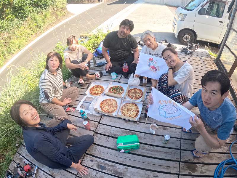 ピザランチ＠伊豆大島ダイビングツアー