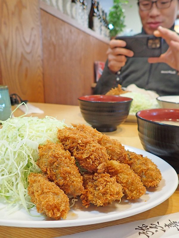 弥次喜多カキフライ定食＠アフターダイブ